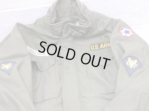 画像3: 60s US ARMY M-65 COTTON SATEEN OG-107 FIELD JACKET 1ST TYPE S-R FULL PATCH (3)