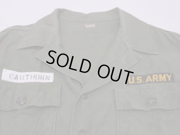 画像4: 50s '52 US ARMY OG-107 COTTON SATEEN UTILITY SHIRT 1st TYPE MEDIUM (4)