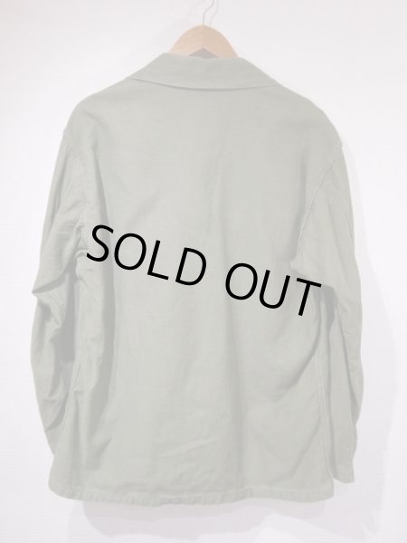 画像2: 50s '52 US ARMY OG-107 COTTON SATEEN UTILITY SHIRT 1st TYPE MEDIUM (2)