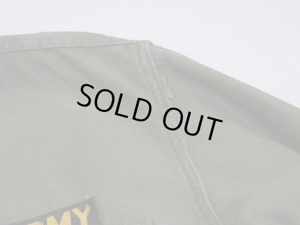 画像6: 50s '52 US ARMY OG-107 COTTON SATEEN UTILITY SHIRT 1st TYPE MEDIUM (6)