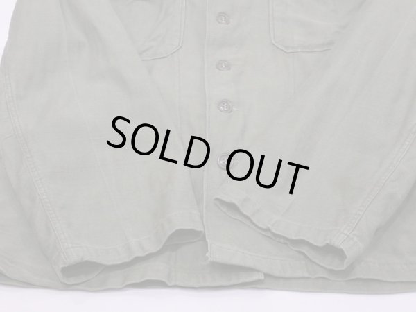 画像8: 50s '52 US ARMY OG-107 COTTON SATEEN UTILITY SHIRT 1st TYPE MEDIUM (8)