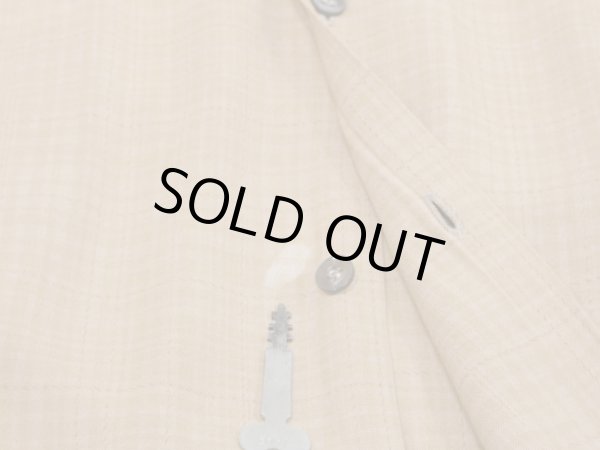 画像10: 60s PENNEY'S TOWNCRAFT LATTICE PLAID LOOP COLLAR RAYON SHIRT  (10)