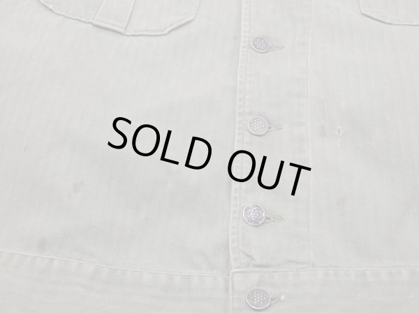 画像10: 40's US ARMY M-41（M-42) HBT HERRINGBONE TWILL UTILITY JACKET 1st TYPE FULL PATCH (10)