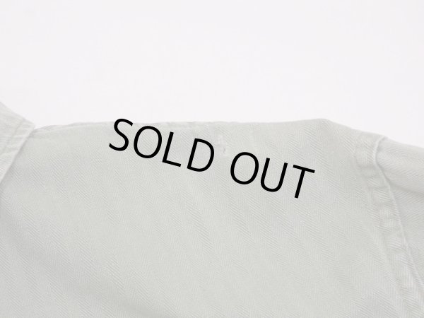 画像5: 40's US ARMY M-41（M-42) HBT HERRINGBONE TWILL UTILITY JACKET 1st TYPE FULL PATCH (5)