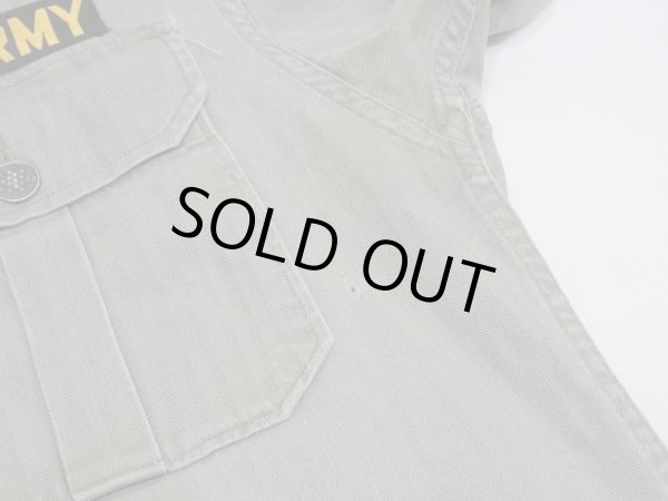 画像9: 40's US ARMY M-41（M-42) HBT HERRINGBONE TWILL UTILITY JACKET 1st TYPE FULL PATCH (9)