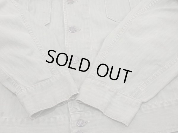 画像12: 40's US ARMY M-41（M-42) HBT HERRINGBONE TWILL UTILITY JACKET 1st TYPE FULL PATCH (12)