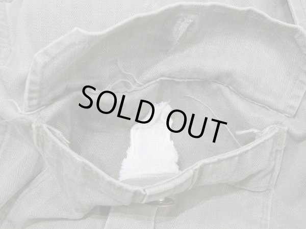 画像7: 40's US ARMY M-41（M-42) HBT HERRINGBONE TWILL UTILITY JACKET 1st TYPE FULL PATCH (7)