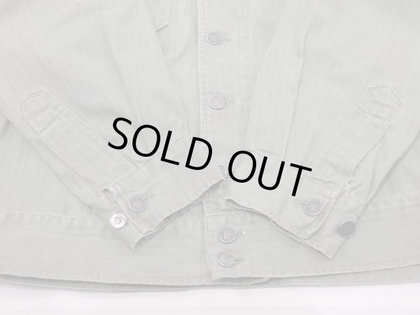 画像11: 40's US ARMY M-41（M-42) HBT HERRINGBONE TWILL UTILITY JACKET 1st TYPE FULL PATCH (11)