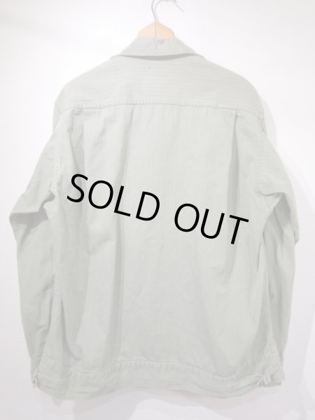 画像2: 40's US ARMY M-41（M-42) HBT HERRINGBONE TWILL UTILITY JACKET 1st TYPE FULL PATCH (2)