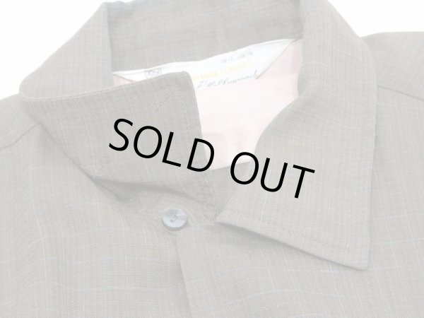 画像6: 60s Duke of Hollwood LATTICE PLAID LOOP COLLAR RAYON BOX SHIRT (6)