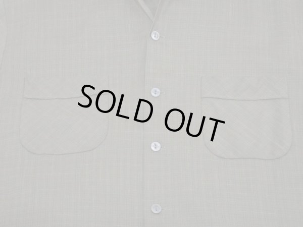 画像7: 60s Duke of Hollwood LATTICE PLAID LOOP COLLAR RAYON BOX SHIRT (7)