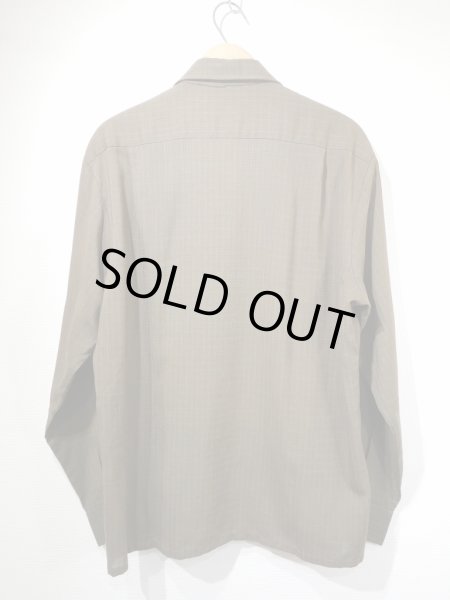 画像2: 60s Duke of Hollwood LATTICE PLAID LOOP COLLAR RAYON BOX SHIRT (2)