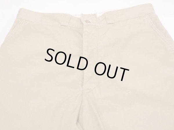 画像4: 50s US ARMED FORCES COTTON KHAKI CHINO TROUSERS PANTS (4)