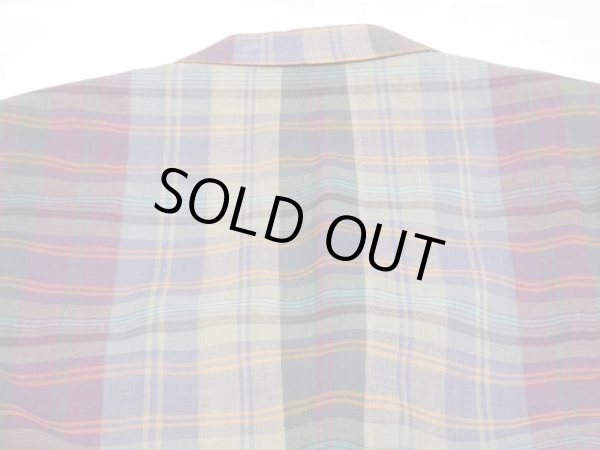 画像10: 70s HUNTINGTON MADRAS CHECK TAILORED JACKET MADE IN USA DEAD STOCK ? (10)