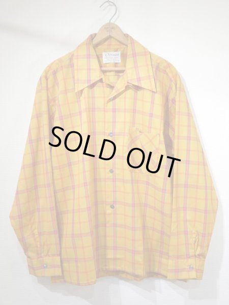 画像1: 70s Debonaire PLAID LOOP COLLAR BOX SHIRT (1)