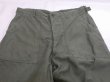 画像4: 50's US ARMY OG-107 COTTON SATEEN UTILITY BAKER PANTS 2~3 WASHED (4)