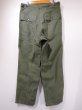 画像2: 50's US ARMY OG-107 COTTON SATEEN UTILITY BAKER PANTS 2~3 WASHED (2)