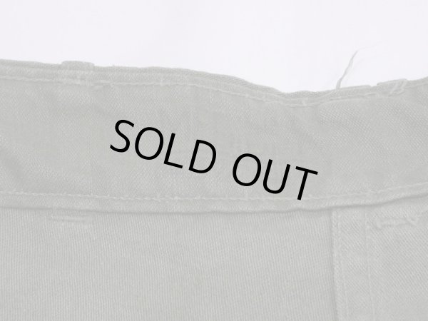 画像6: 50's US ARMY OG-107 COTTON SATEEN UTILITY BAKER PANTS 2~3 WASHED (6)