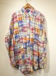 画像1: 90s Polo Ralph Lauren PATCH WORK MADRAS CHECK BD L/S SHIRT (1)