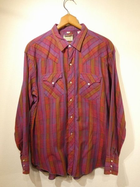 画像1: 60s PENNEY'S RANCHCRAFT COTTON WESTERN SHIRT (1)