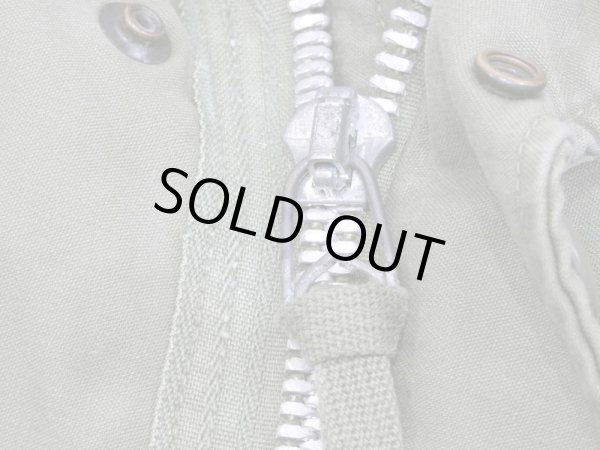 画像5: 60s '65 US ARMY M-65 COTTON SATEEN OG-107 FIELD JACKET 1ST TYPE ALUMINUM ZIPPER M-R (5)