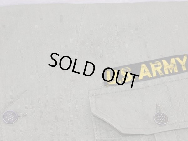 画像8: 40s US ARMY M-41（M-42) HBT HERRINGBONE TWILL UTILITY JACKET 1st TYPE With PATCH (8)