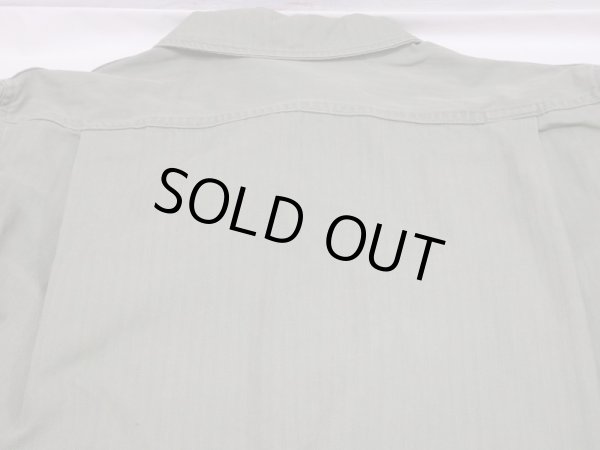 画像14: 40s US ARMY M-41（M-42) HBT HERRINGBONE TWILL UTILITY JACKET 1st TYPE With PATCH (14)