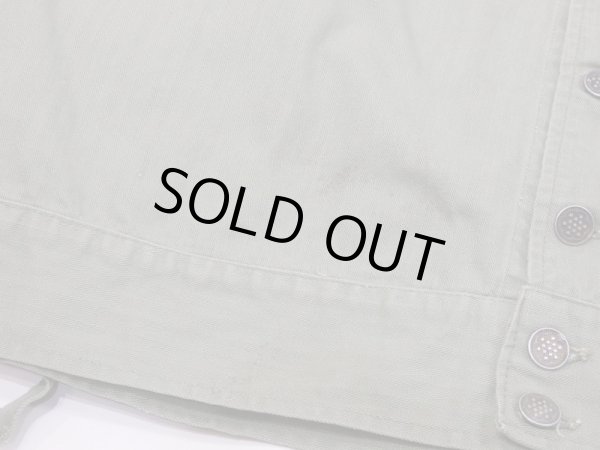 画像11: 40s US ARMY M-41（M-42) HBT HERRINGBONE TWILL UTILITY JACKET 1st TYPE With PATCH (11)