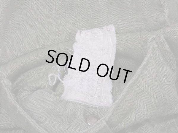 画像7: 40s US ARMY M-41（M-42) HBT HERRINGBONE TWILL UTILITY JACKET 1st TYPE With PATCH (7)