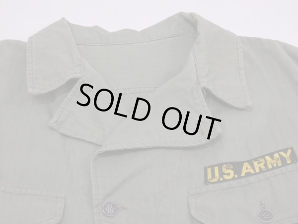 画像4: 40s US ARMY M-41（M-42) HBT HERRINGBONE TWILL UTILITY JACKET 1st TYPE With PATCH (4)