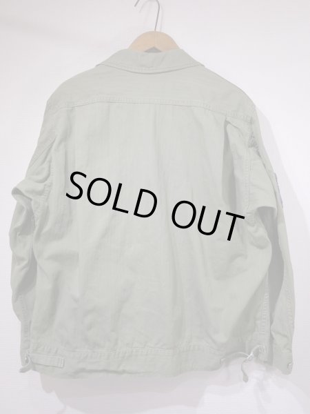 画像2: 40s US ARMY M-41（M-42) HBT HERRINGBONE TWILL UTILITY JACKET 1st TYPE With PATCH (2)