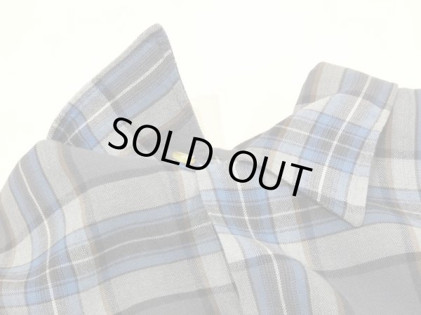 画像5: 60s Cranbrook GRADATION CHECK LOOP COLLAR RAYON SHIRT  (5)