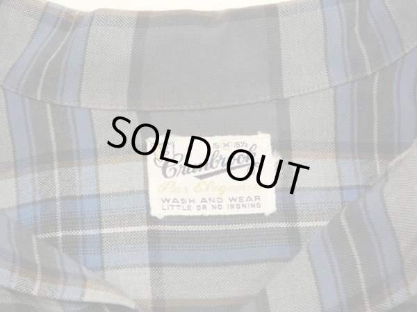 画像3: 60s Cranbrook GRADATION CHECK LOOP COLLAR RAYON SHIRT  (3)