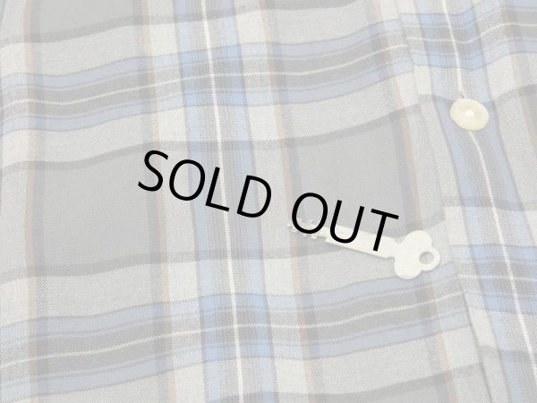 画像8: 60s Cranbrook GRADATION CHECK LOOP COLLAR RAYON SHIRT  (8)