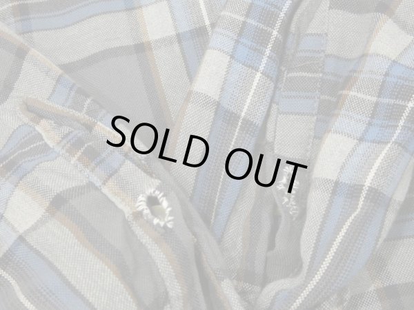 画像10: 60s Cranbrook GRADATION CHECK LOOP COLLAR RAYON SHIRT  (10)