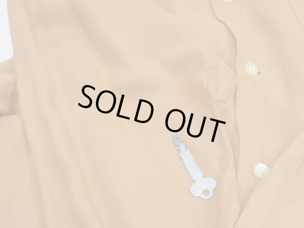 画像12: 60s Dunhill Sportswear ONE POINT EMBROIDERY RAYON OPEN COLLAR SHIRT (12)