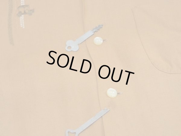 画像8: 60s Dunhill Sportswear ONE POINT EMBROIDERY RAYON OPEN COLLAR SHIRT (8)