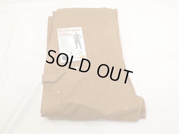 画像3: 70s Carhartt DOUBLE KNEE BROWN DUCK OVERALL DEAD STOCK ONE WASH (3)