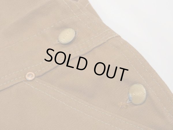 画像7: 70s Carhartt DOUBLE KNEE BROWN DUCK OVERALL DEAD STOCK ONE WASH (7)