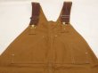 画像4: 70s Carhartt DOUBLE KNEE BROWN DUCK OVERALL DEAD STOCK ONE WASH (4)