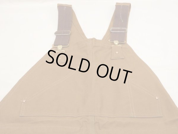 画像4: 70s Carhartt DOUBLE KNEE BROWN DUCK OVERALL DEAD STOCK ONE WASH (4)