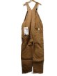 画像2: 70s Carhartt DOUBLE KNEE BROWN DUCK OVERALL DEAD STOCK ONE WASH (2)