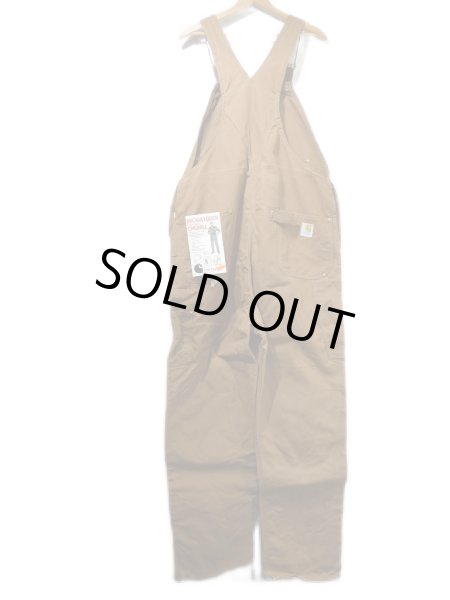 画像2: 70s Carhartt DOUBLE KNEE BROWN DUCK OVERALL DEAD STOCK ONE WASH (2)