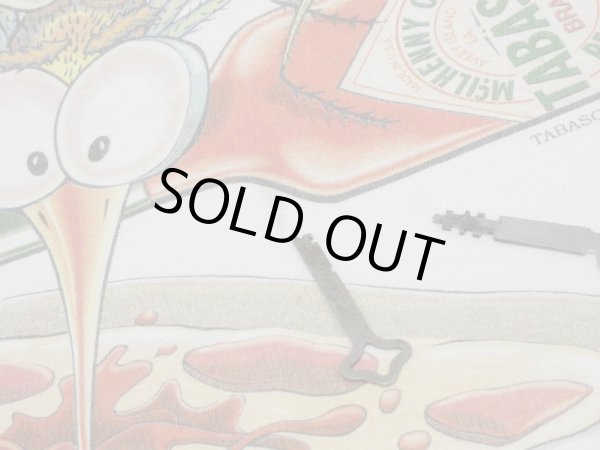 画像8: 90s TABASCO MOSQUITO FUNNY PRINT T-SHIRT MADE IN USA (8)