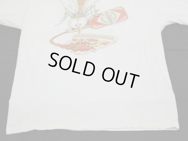 画像7: 90s TABASCO MOSQUITO FUNNY PRINT T-SHIRT MADE IN USA (7)