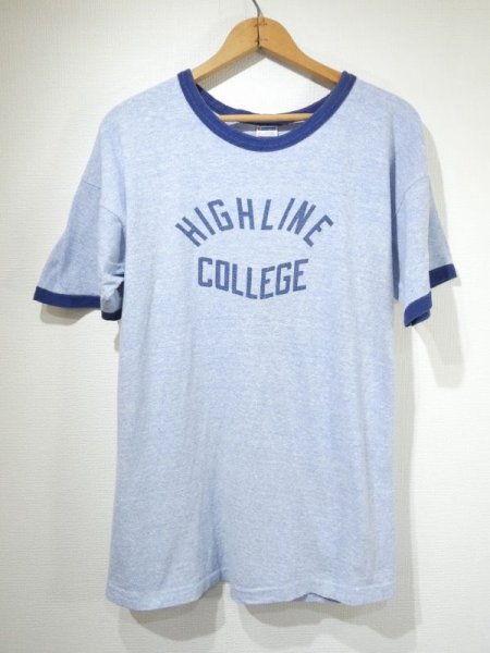 画像1: 70s Champion BAR TAG 88/12 SOAK PRINT RINGER T-SHIRT (1)