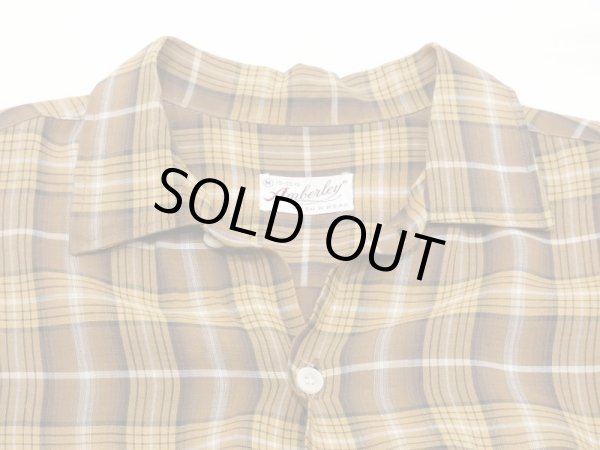 画像4: 60s Amberley GRADATION CHECK OPEN COLLAR RAYON SHIRT  (4)