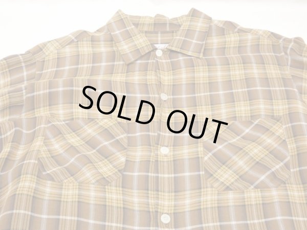 画像5: 60s Amberley GRADATION CHECK OPEN COLLAR RAYON SHIRT  (5)