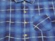 画像5: 60s CUSTOM TAILORED GRADATION PLAID CHECK OPEN COLLAR PRINT FLANNEL SHIRT  (5)
