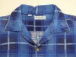 画像4: 60s CUSTOM TAILORED GRADATION PLAID CHECK OPEN COLLAR PRINT FLANNEL SHIRT  (4)